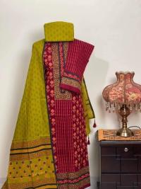 VIP Block Print Unstitch Three Piece