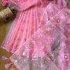 Half Silk Jamdani Print Saree