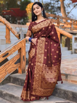 Japani Silk Sharee with Blouse Piece