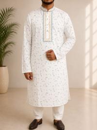 Premium Cotton Embroidery Panjabi
