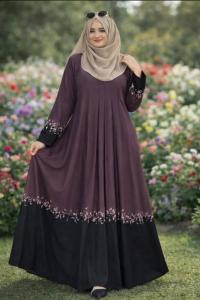 Embroidery Contrast Borka (Only Borka)