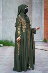 Luxury Abhaya Set with Inner and Hijab