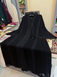 Dubai Cherry Borka with Inner and Hijab
