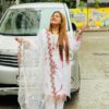 Cotton Embroidery Three Piece