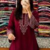 One Piece Ebmroidery Short Kurti