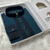 Premium Deep Teal Blue Panjabi