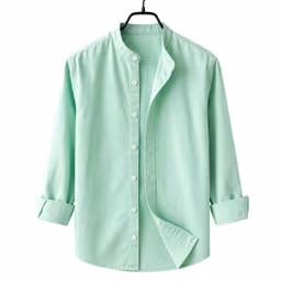 pest_wmzWI1qp Men's Premium Quality Solid Band collar Long Sleeve Sky Color Shirt